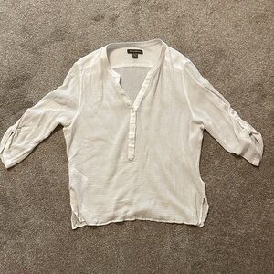 Tommy Bahama white cotton Button-Up Blouse